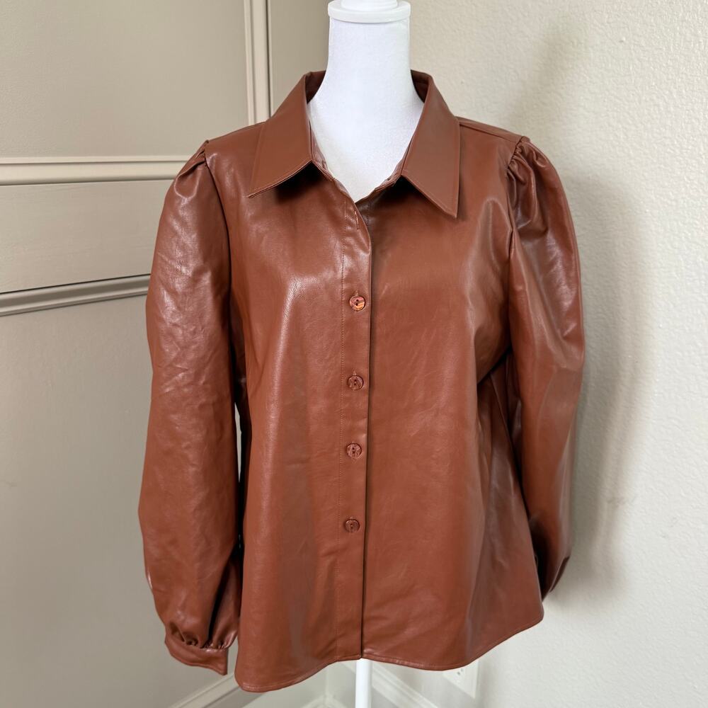 Vici Brown Button Down Shirt